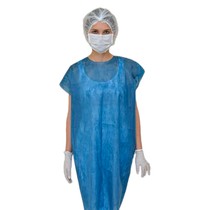 Avental Descartável Manga Curta Azul Marinho - PROTDESC