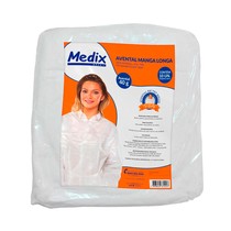 Avental TNT Descartável Manga Longa 40g - MEDIX