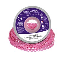 Elástico Corrente Médio 1,5m Rosa Bebê - Orthometric