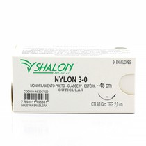 Fio de Sutura Nylon CTI 3/8 - Ag. 2,0cm Triangular - SHALON