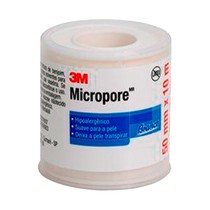 Fita Hipoalergênica 3M™ Micropore™ 50mm x 10m - Branca - Solventum