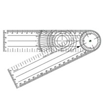 Goniômetro para Ortopedia em Acrílico 200 x 45mm - TRIDENT