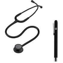 Kit Acadêmico Estetoscópio Littmann 5803 e Lanterna MD preta 3M