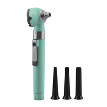 Otoscópio Veterinário 2.5V Omni Vet Led Fibra Óptica Menta - MD