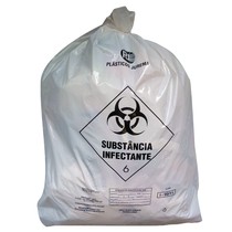 Saco para Lixo Hospitalar - 15L/4,50Kg  - PLÁSTICOS JUREMA