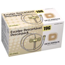 Scalp Descartável Luer Lock 19g - DESCARPACK