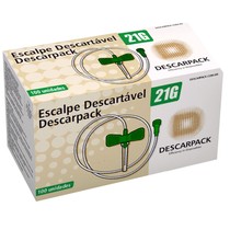 Scalp Descartável Luer Lock 21g - DESCARPACK