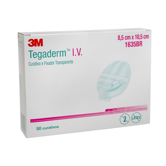 Venc. 30/07/2023 Curativo Fixador Estéril de Cateter Tegaderm IV 8,5 x 10,5cm TEGADERM