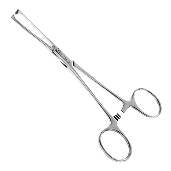 Pinça Allis 15cm - 5X6 Dentes